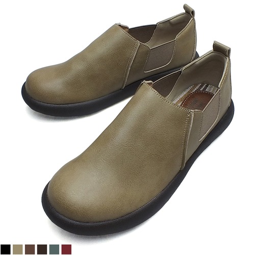 スリッポン カジュアル サイドゴア 幅広設計 屈曲 防滑 Wilson Lee SPORTS