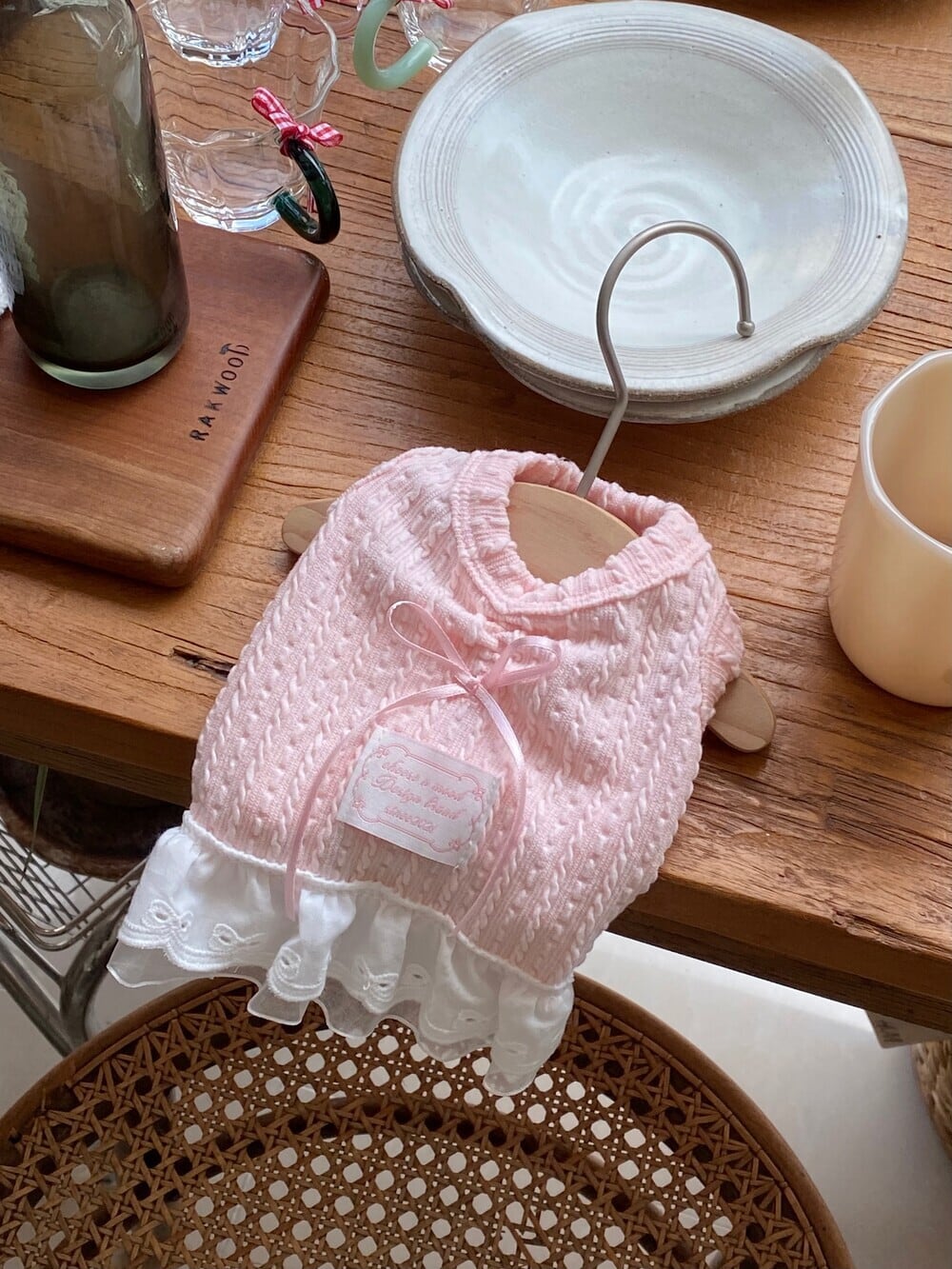 S/即納【cheese n mood】Muse Ribbon Dress (pink)