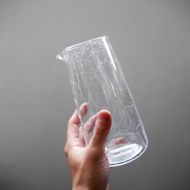 nora - glassworks - straight pitcher M / clear (made in Japan)