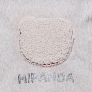 SALE 送料無料 【HIPANDA ハイパンダ】メンズ  ジップアップ フーディー スウェット MEN'S ZIP-UP  HOODIE SWEAT SHIRT / HEATHER WHITE・BLACK