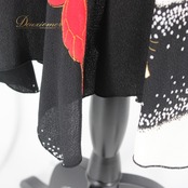 社交ダンス 衣装 スタンダード スカート レッスンウェア 女性用 レディース オールシーズン 黒 白 赤 ブラック系 SEKINE セキネ ホワイト系 レッド系 編み上げ アシンメトリー スカート お洒落 ダンス用 衣装 おすすめ ポリエステル アセテート