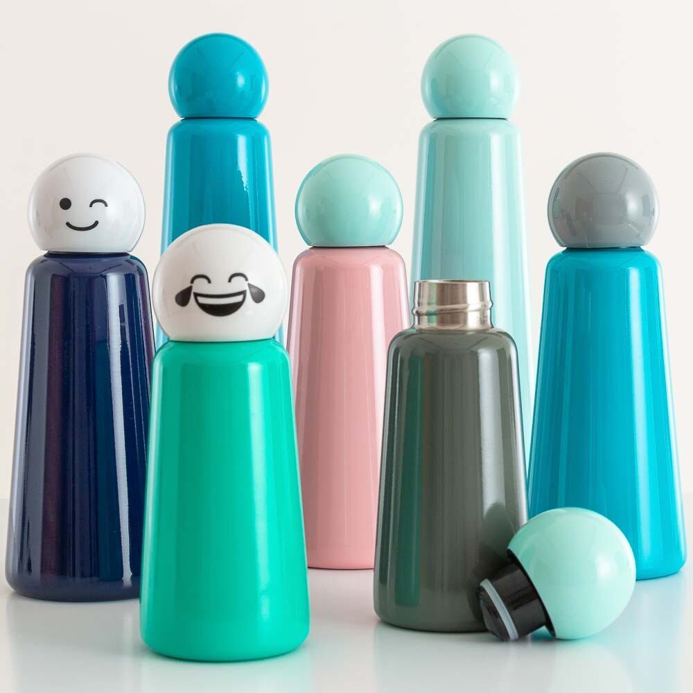 Skittle Bottle Mini 300ml - MINI_TURQUOISE & WHITE LAUGH | Lund