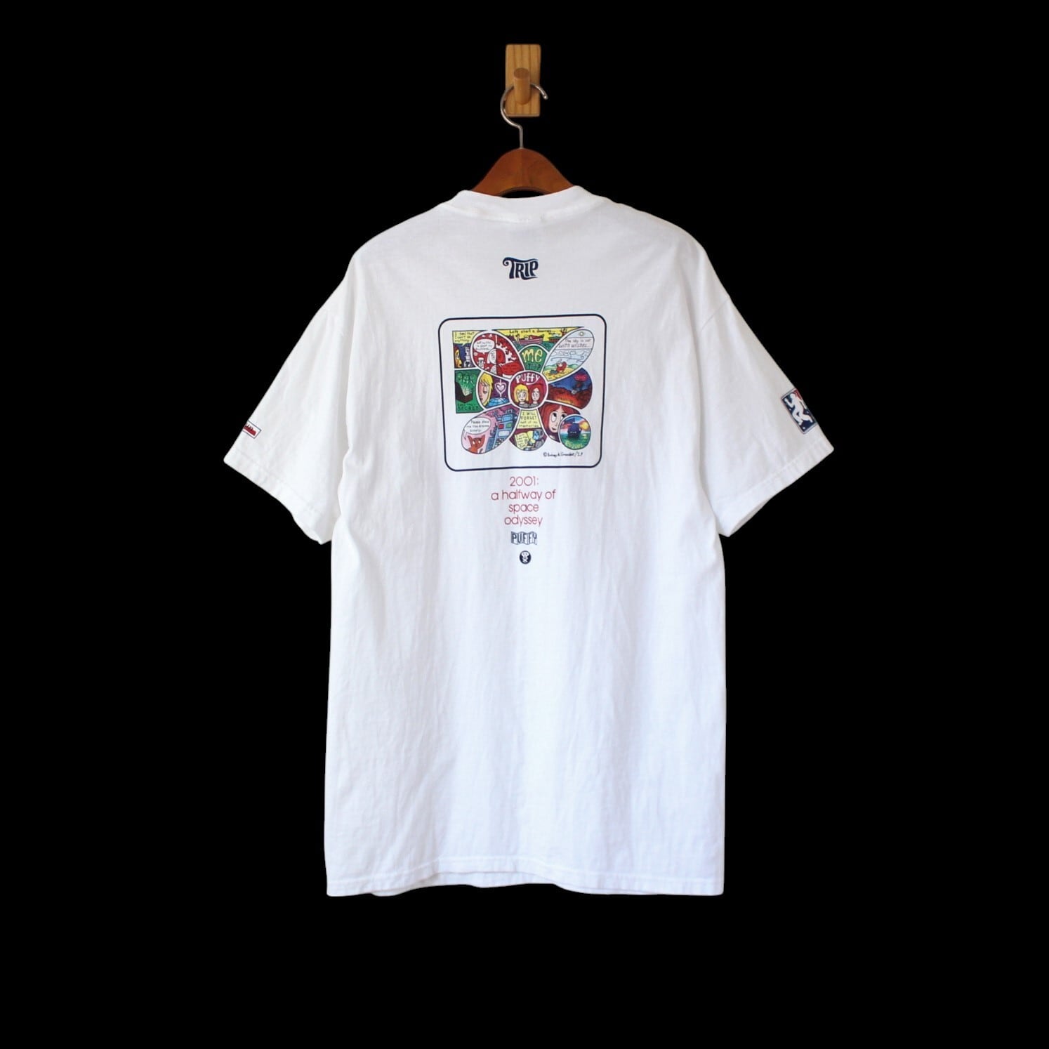 sold PUFFY パフィー 2001年途中の旅ツアー Tシャツ エルサルバドル製