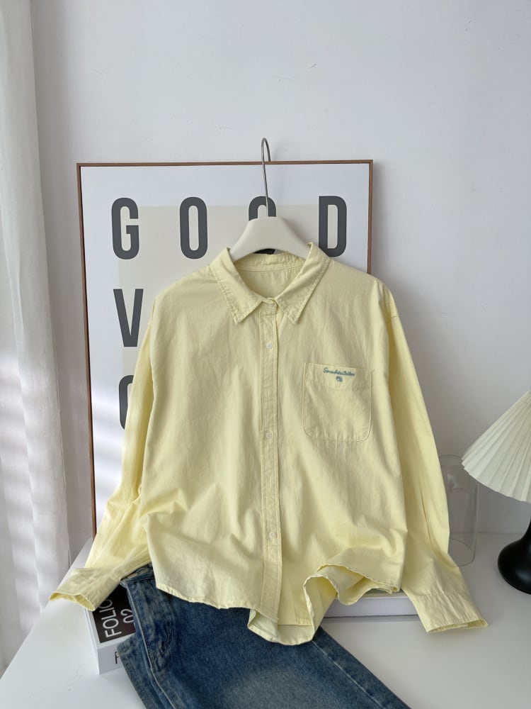 tops】刺繍シャツ M32829 | nanastyle