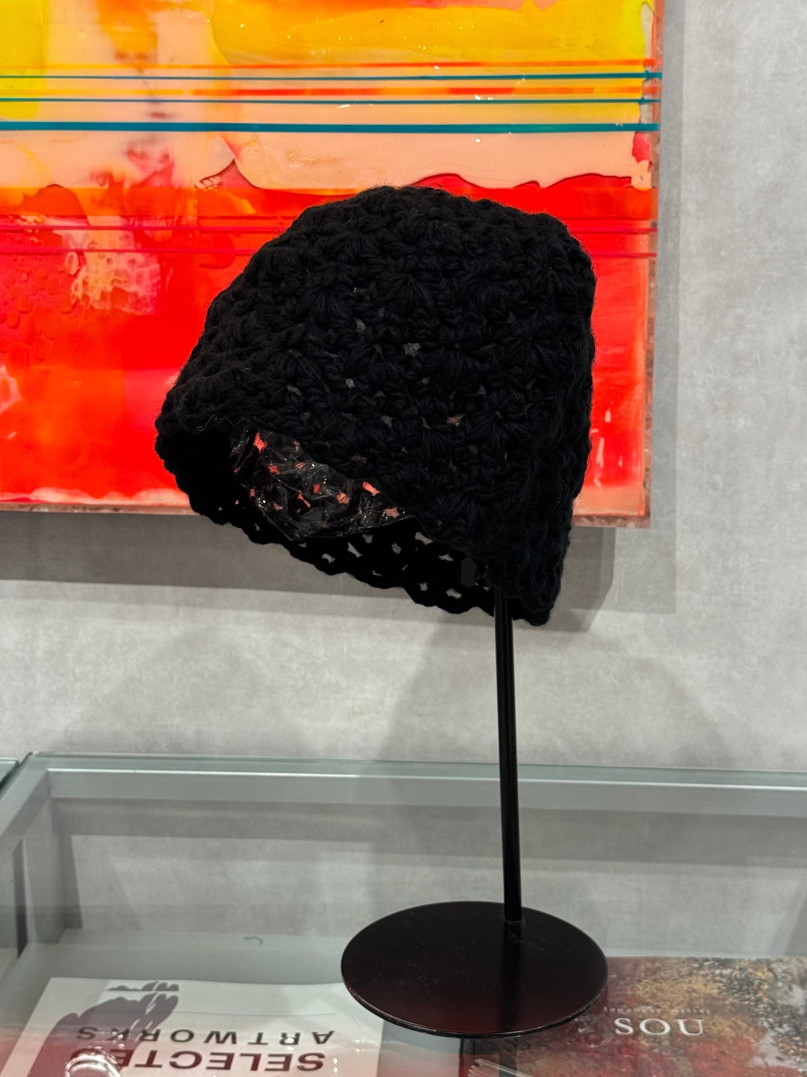 crochet knit beanie