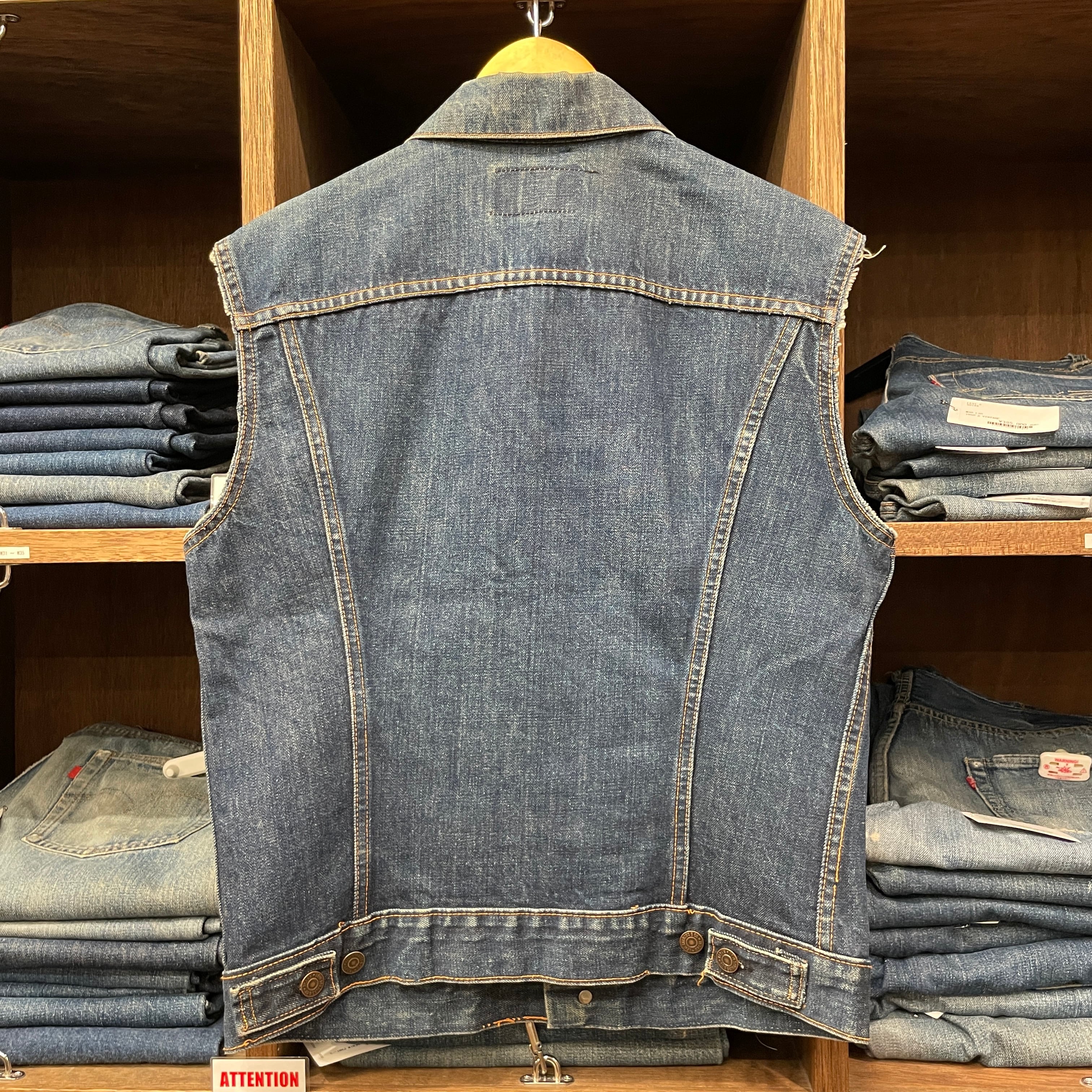 トップス ~70s Levi's / 70505 cut off denim vest 1970S LEVI'S 70505 DENIM VEST | safarionline
