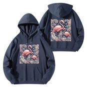 Unisex Front & Back Printing Cotton Hoodie Paisley 4606