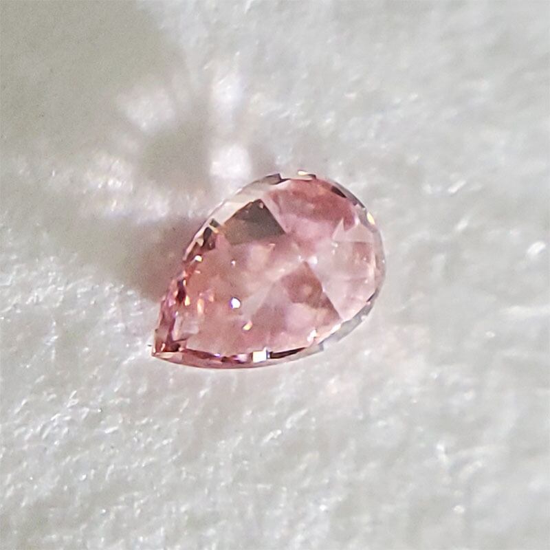 0.049 ct Fancy Vivid Pink SI1 天然 ピンク ダイヤモンド ルース ペア