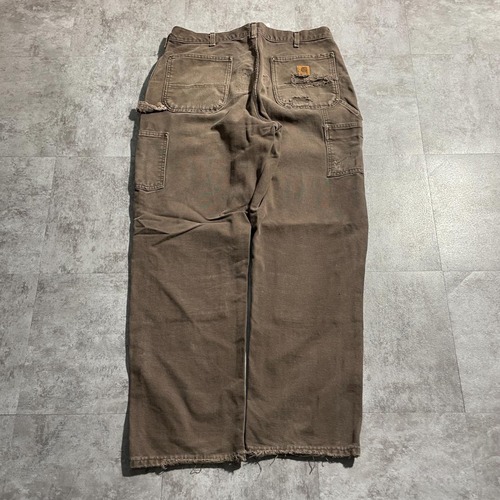 ダークブラウン ダブルニー Carhartt B136 DKB 36×32 詳細写真3