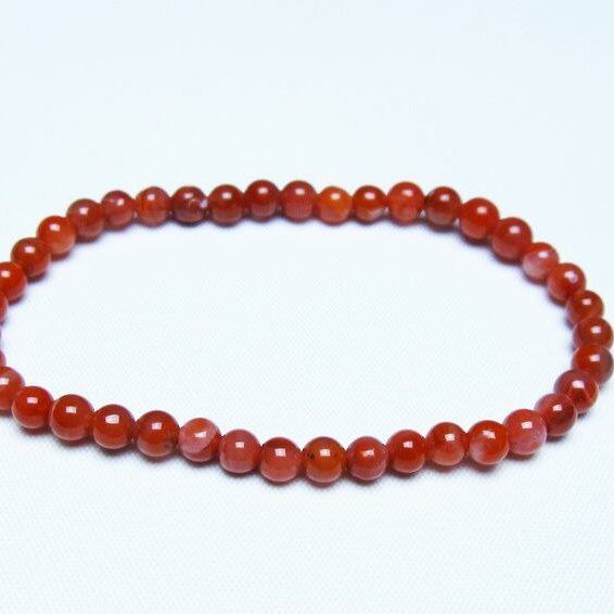 ナンホーンアゲート ブレスレット 5mm アゲート ブレス 一点物 メール便可 [M便 1/10] 111-47459