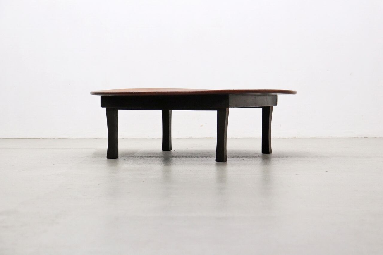 ちゃぶ台　ローテーブル　無垢　ナラ材　木製円形座卓 楽天市場】【正午~クーポン5%引】 国産 無垢 テーブル 90 cm ロー