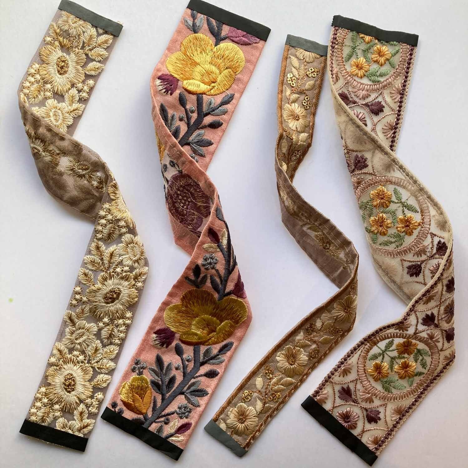再入荷〉インド刺繍リボンのハギレセット（柄アソート） | Dua