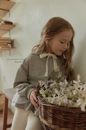 韓国子供服 / 26Autumn / 〖取寄〗Melikey / チャチャフリルフードTシャツ / 女子服 *XS~JM*