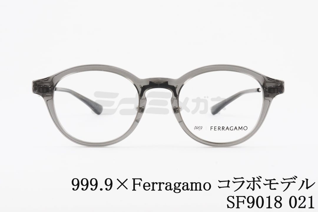 999.9×Ferragamo メガネ SF9018 021 コラボモデル アジアンフィット ...