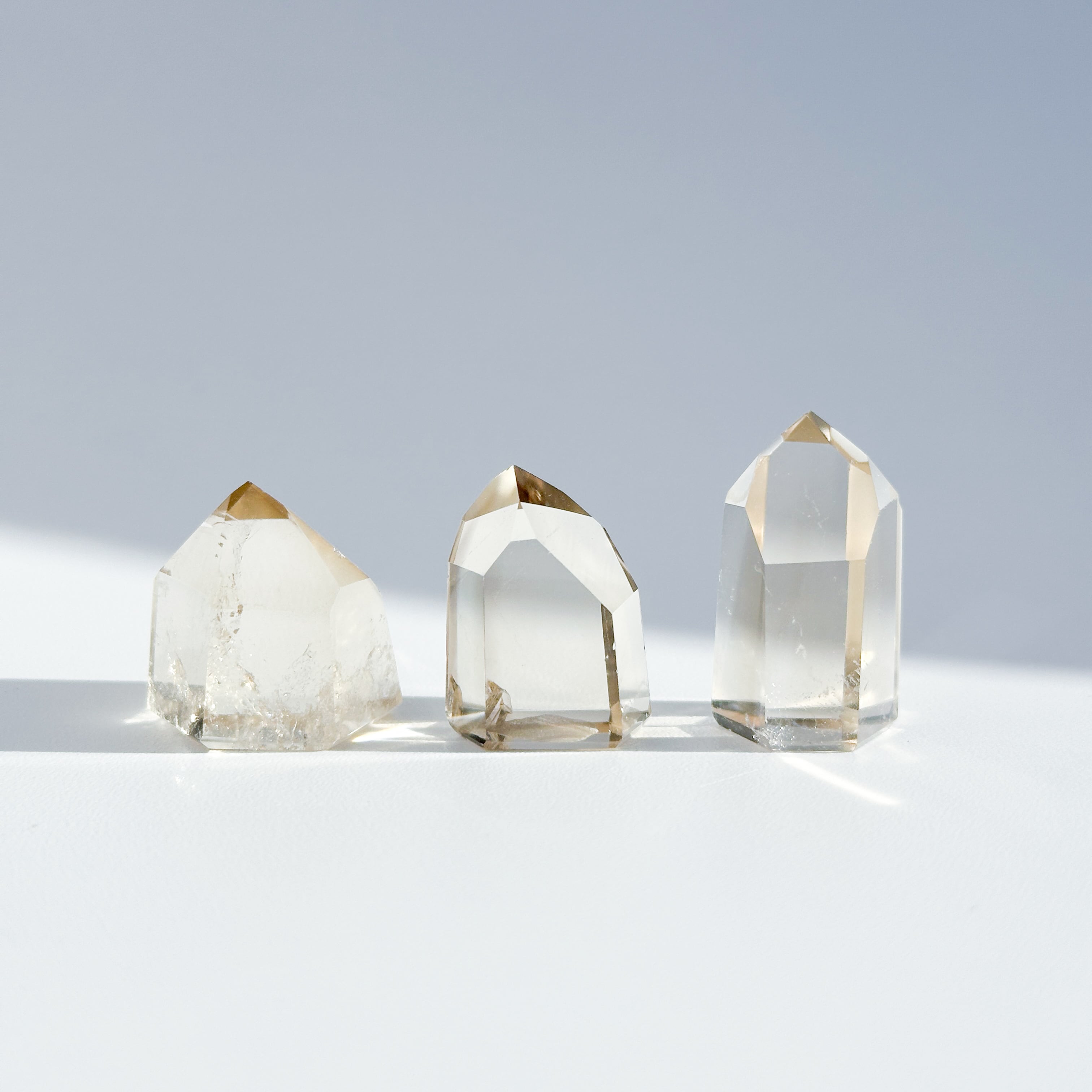 シトリン（黄水晶） タワー3個set 13◇ Citrine ◇ 天然石・鉱物