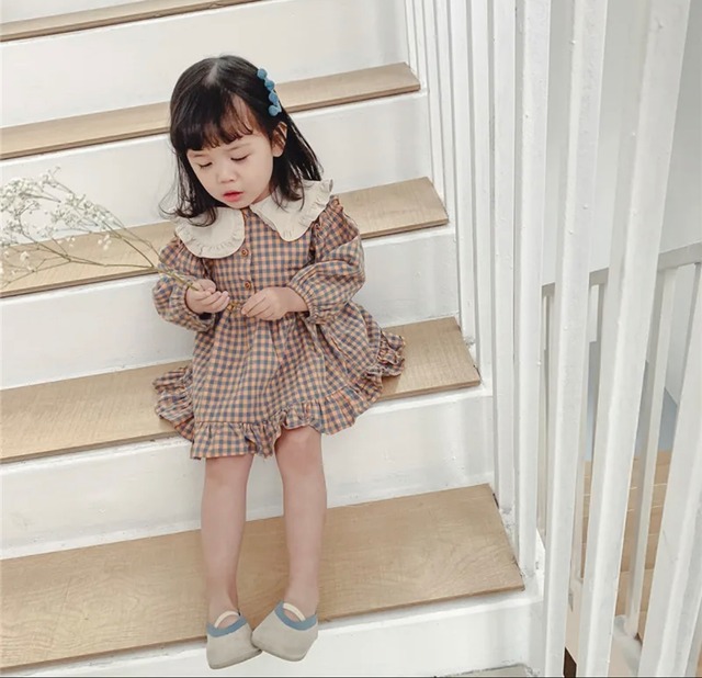 ギンガムチェックのワンピース