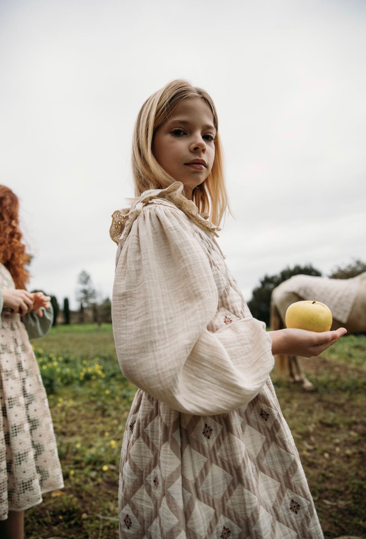 即納》last 3Y Bebe Organic /Joan blouse Nostalgia Natural | mimimu