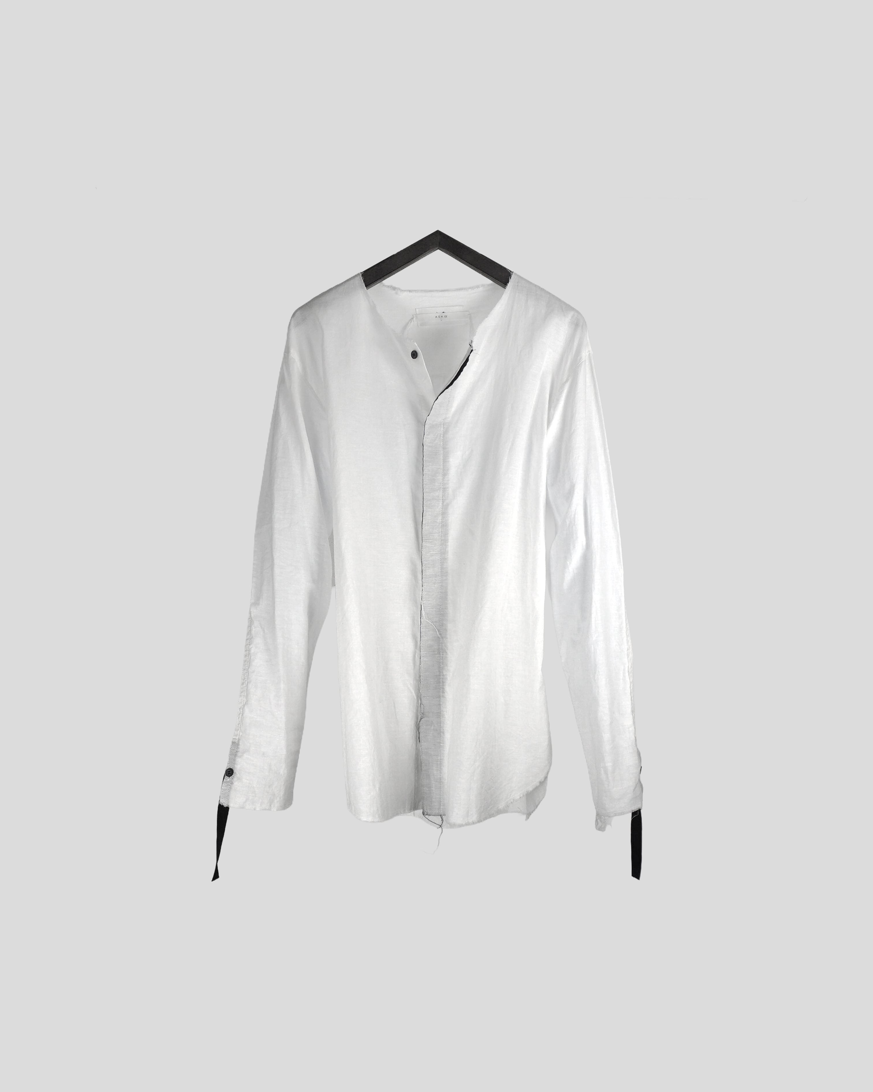 26SS[PRE] ご予約限定品 / LINEN RIBBON SHIRTS / WHT | ASKYY TOKYO