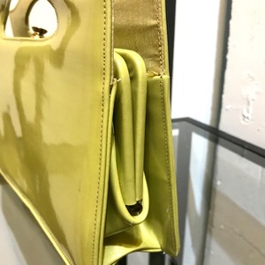 Yellow enamel bag