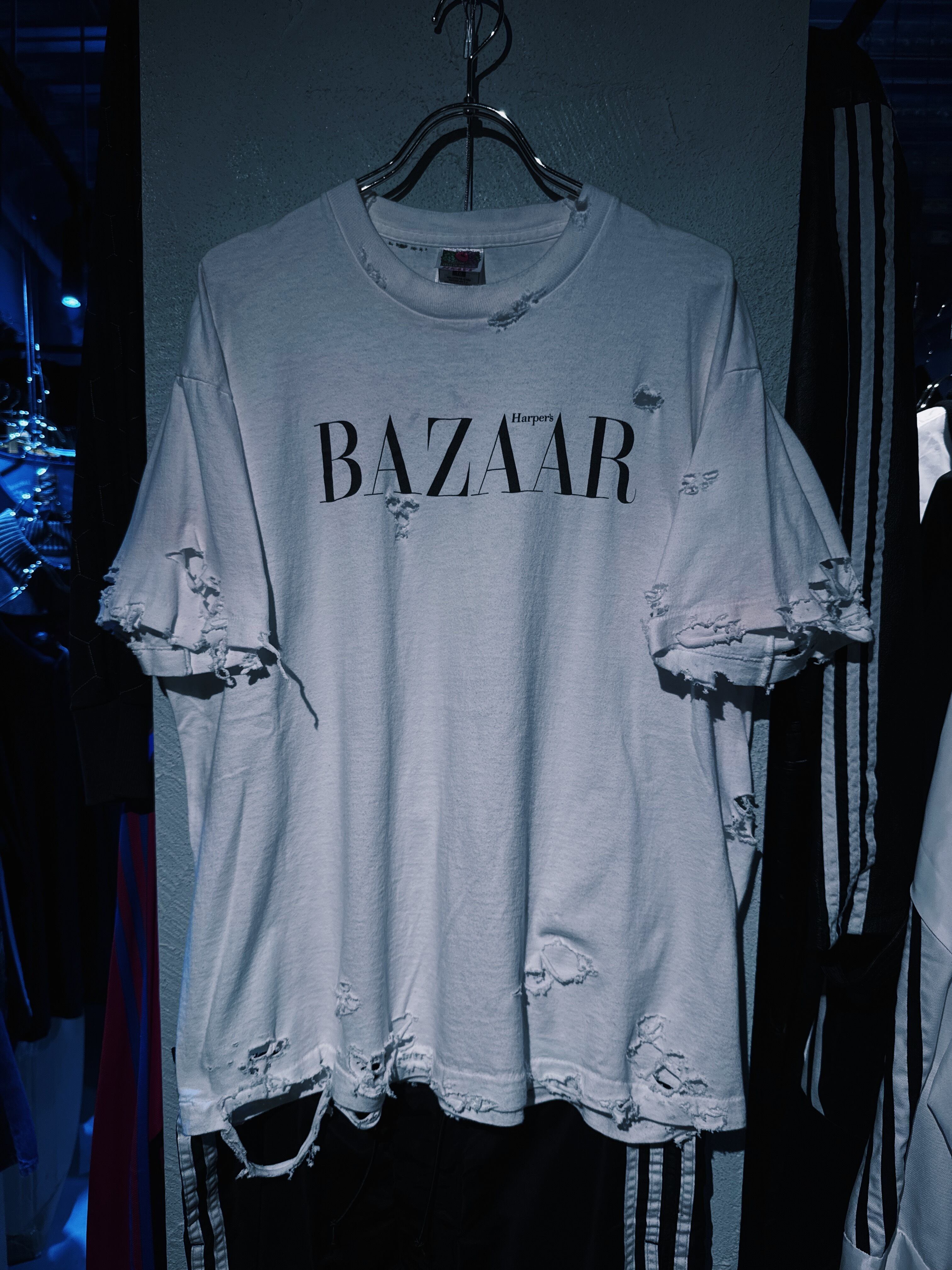 【D4C】90's vintage fade design boro custom Re:make T shirt