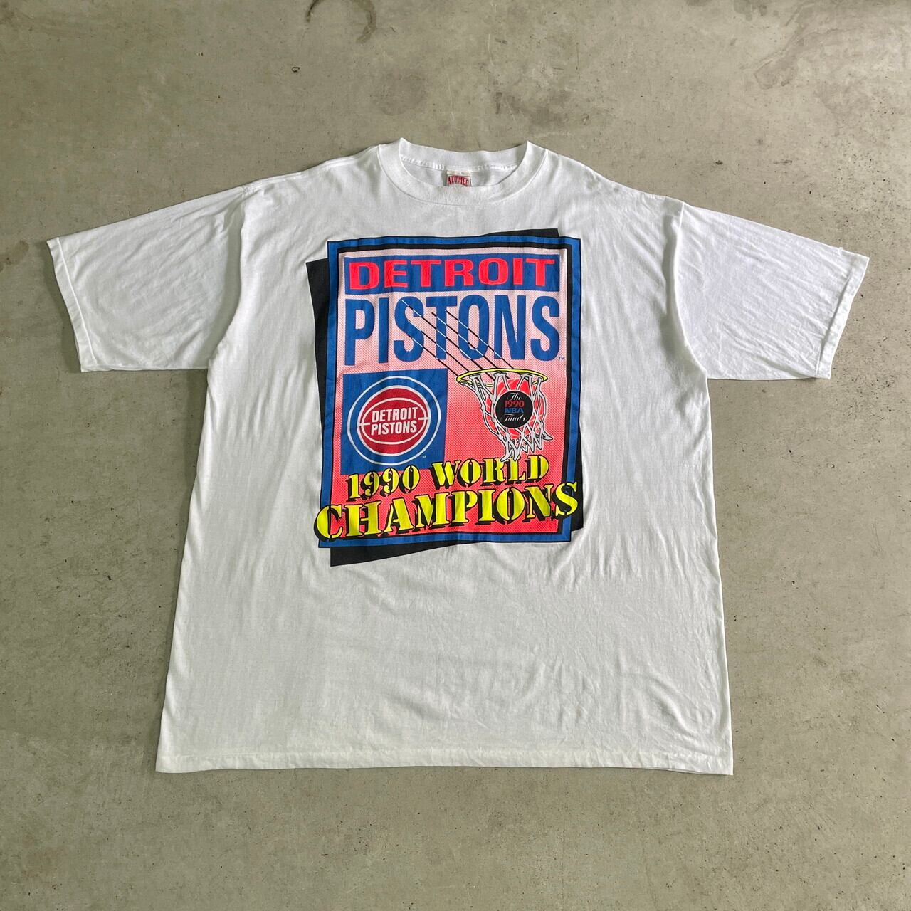 スーパービッグサイズ 90年代 NBA DETROIT PISTONS 1990 WORLD 