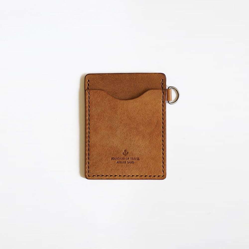 入れたまま使える ICカードケース【ブラウン】 | 革小物ブランド