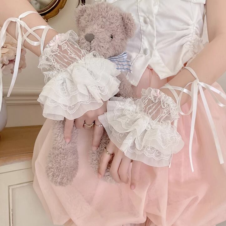 レースアップフリルハンドスリーブ ・55353 | sucrier