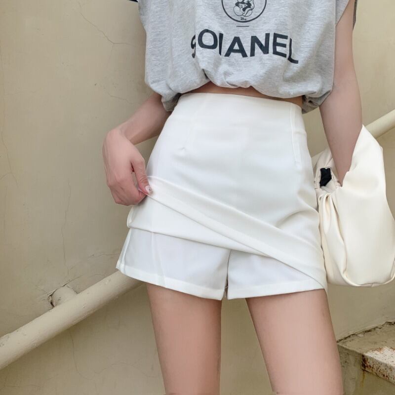 ブラックAラインスカート ハイウェストウェスト薄手 ブラックストロベリース78997028899