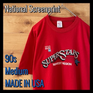 【NationalScreenprint】80s USA製 企業 Tシャツ USA製 IDS アメリカン エキスプレスアメリカ古着