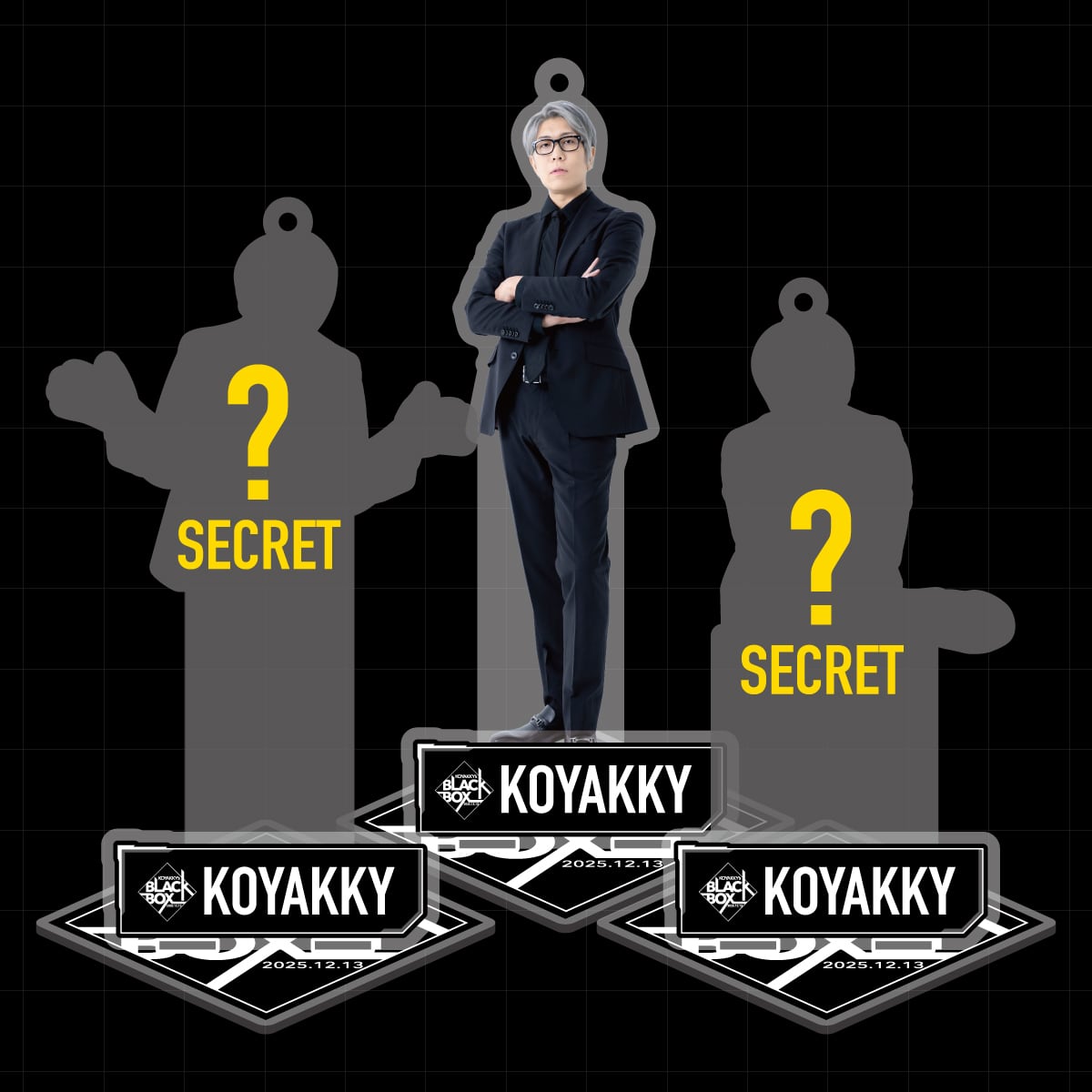 BLACK コヤッキーアクリルスタンド（全3種／ランダム） | ROUTE 1940