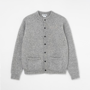 Mohair knit cardigan（LIGHT GREY）