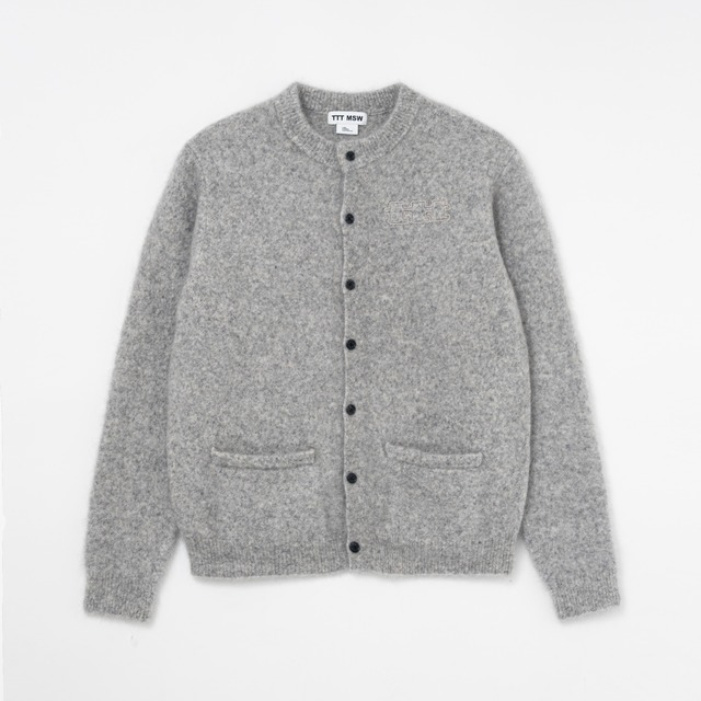 Mohair knit cardigan（LIGHT GREY）