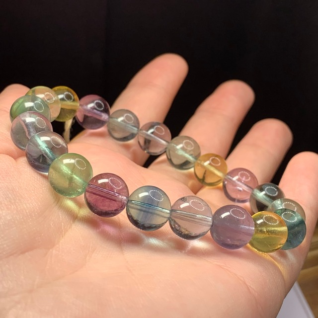 f112 透明度抜群！うるうるキャンディフローライトブレスレット