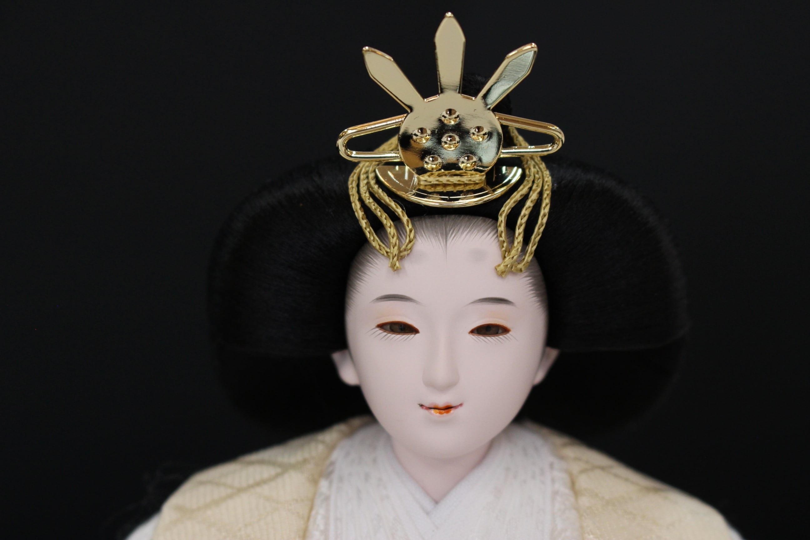 雛人形 Univers/宇宙 田村芙紗彦 純白・絹の桐竹鳳凰・限定一点物着物