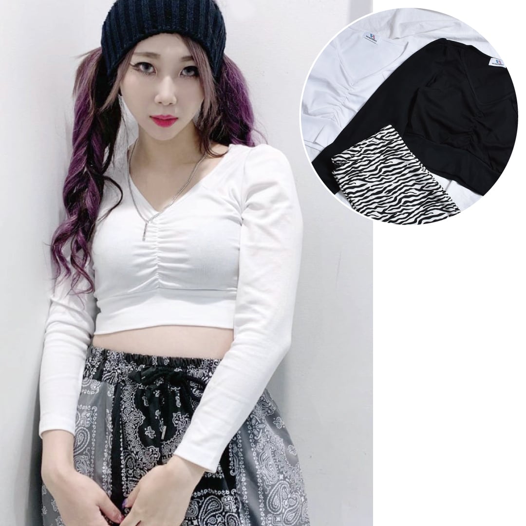 50%OFF】ギャザーショート丈ロンT | VOLCAN&APHRODITE