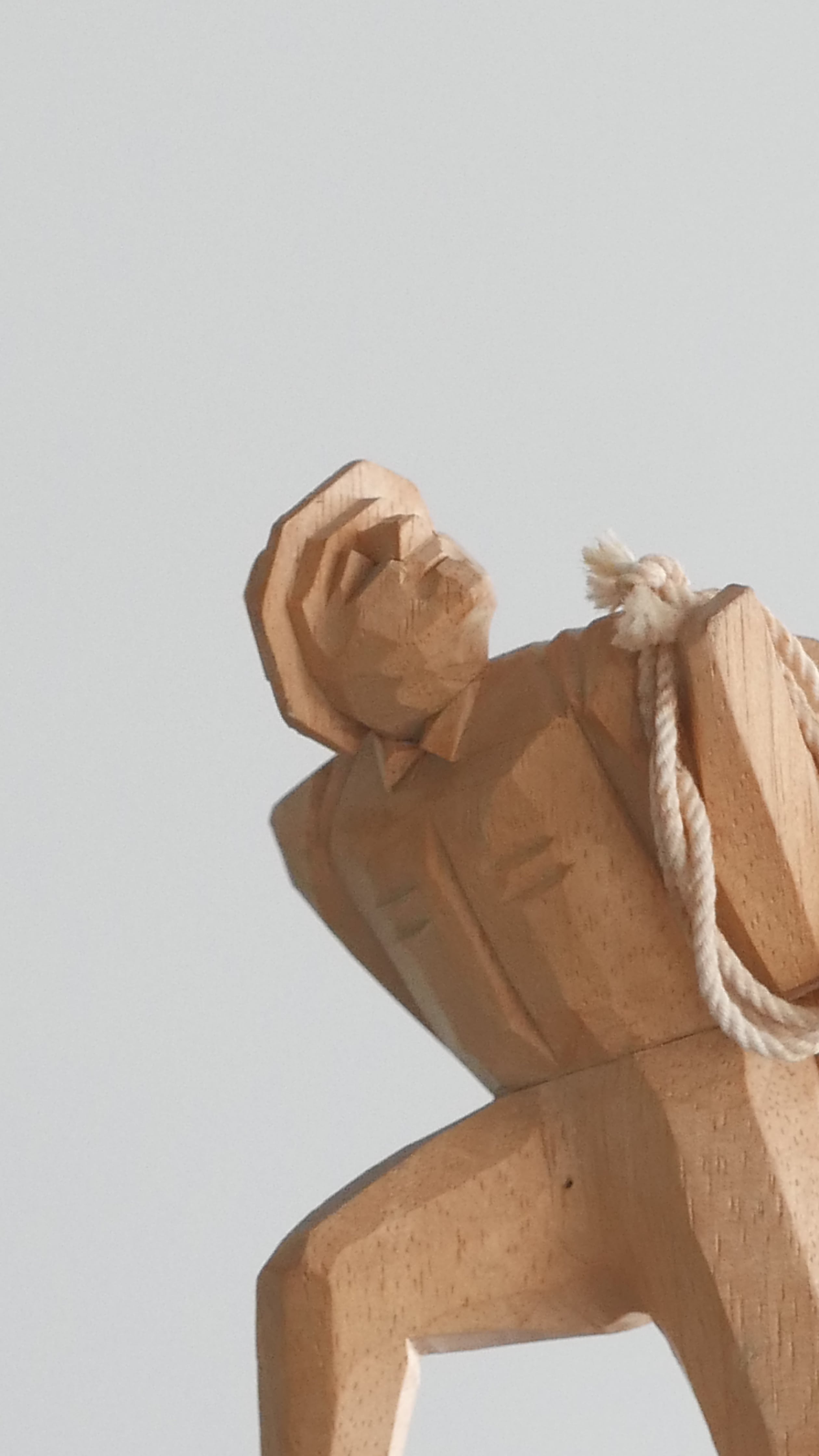 old japan 信州農民美術 登山人形 large