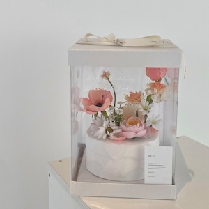 Fake cake box -flower-【全3色】