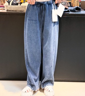 ダブルスタンダード DOUBLE STANDARD インディゴ ワイドスウィッチパンツ