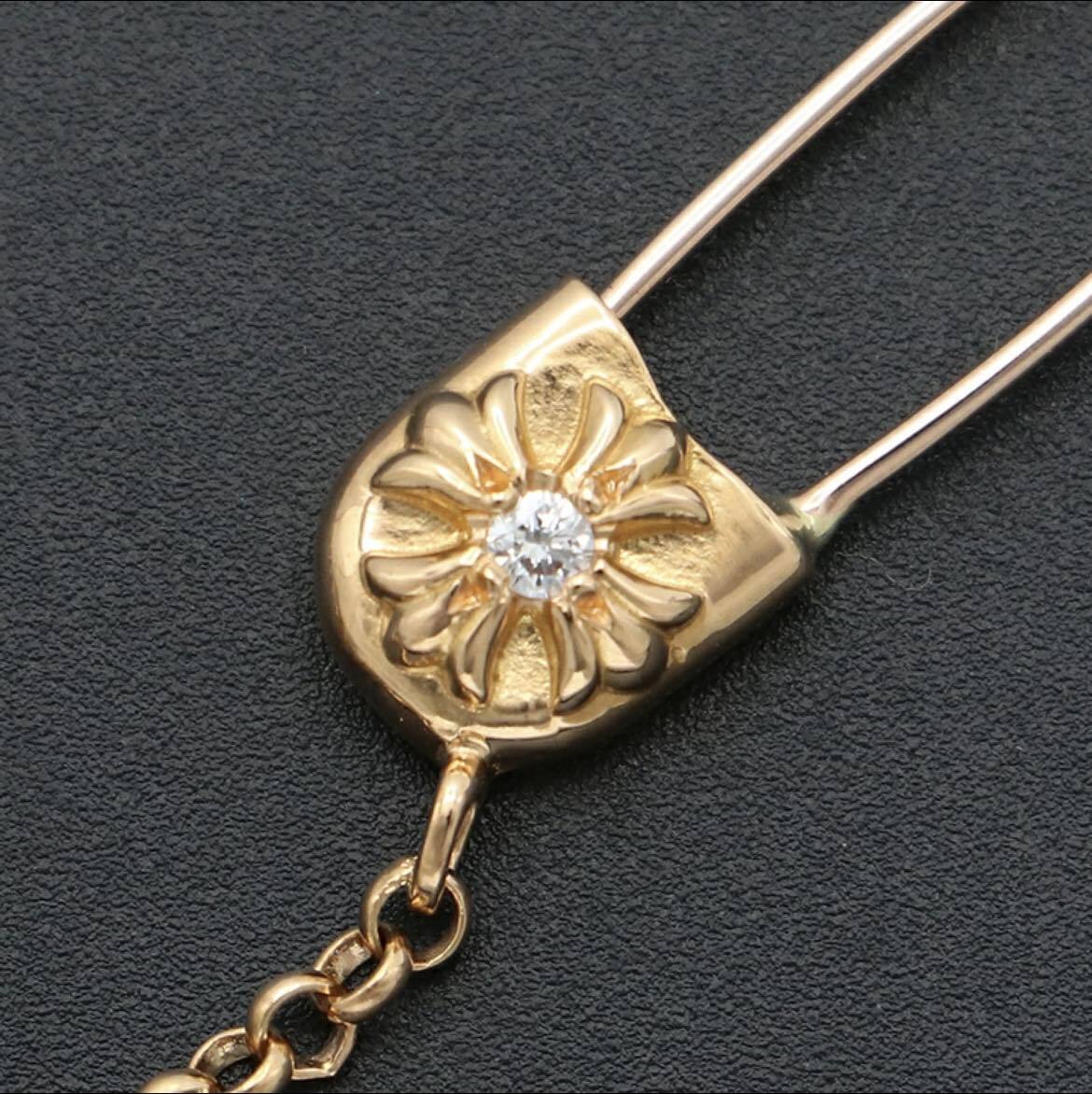 CHROME HEARTS クロムハーツ 22K ダイヤモンド ロールチェーン CH