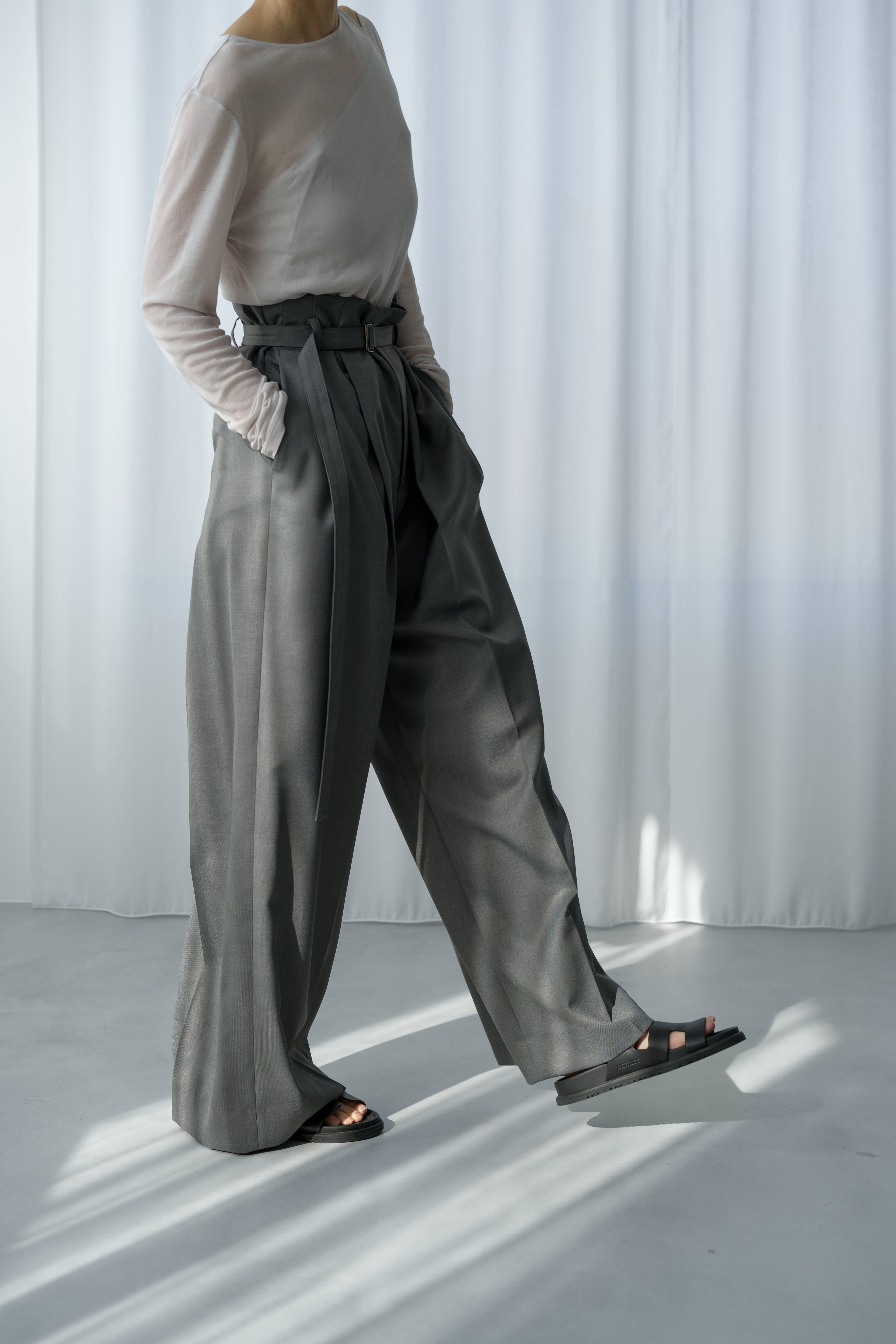 roughlow sizeless Pants サイズ2 sizeless pants(gray)ご注文から一週間前後で発送 | roughlow