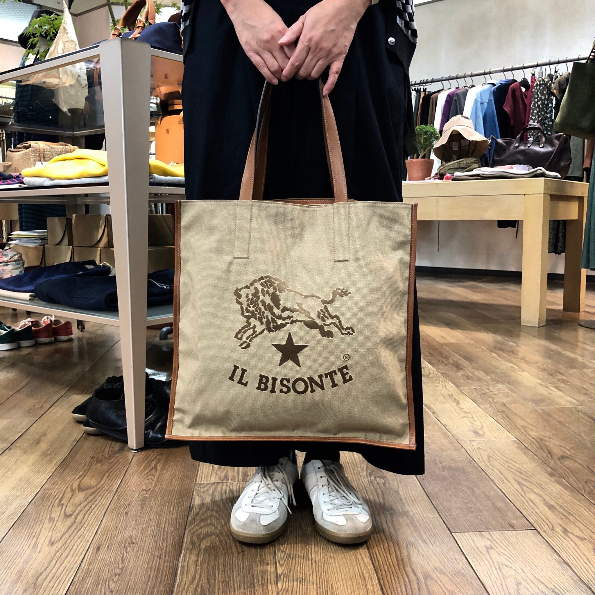 IL BISONTE 長財布 トートバッグ 2点セット