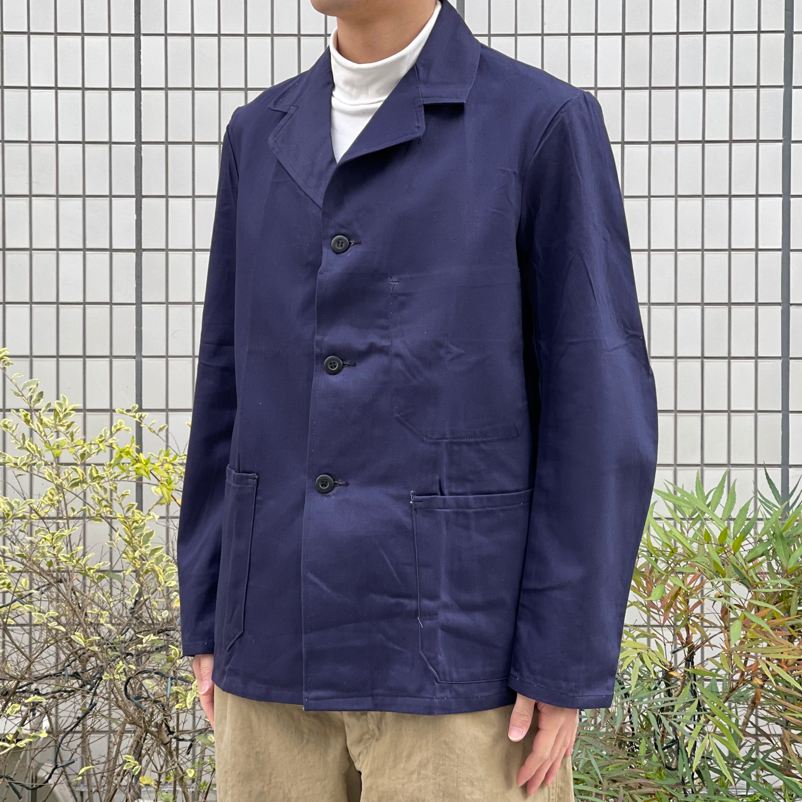 60's Deadstock British Railways driver's jacket ブリティッシュレイルウェイズ イギリス国鉄  ドライバージャケット ブルードリル デッドストック | CROUT SAKAE