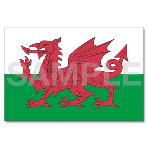 世界の国旗ポストカード＜その他＞＜英国＞ウェールズ＜Others＞＜United Kingdom of Great Britain and Northern Ireland＞ Wales