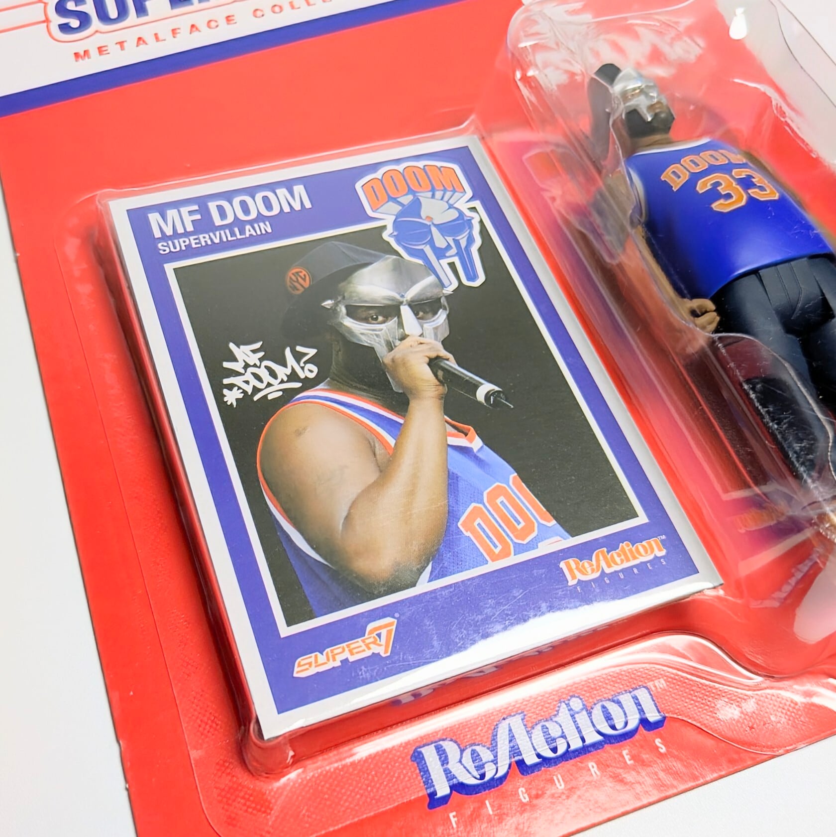 【 ReAction Figures 】MF DOOM SUPERVILLAIN METALFACE COLLECTIBLE / NYK / NYC / SUPER7 /スーパー7〚アメリカン雑貨 アメトイ〛