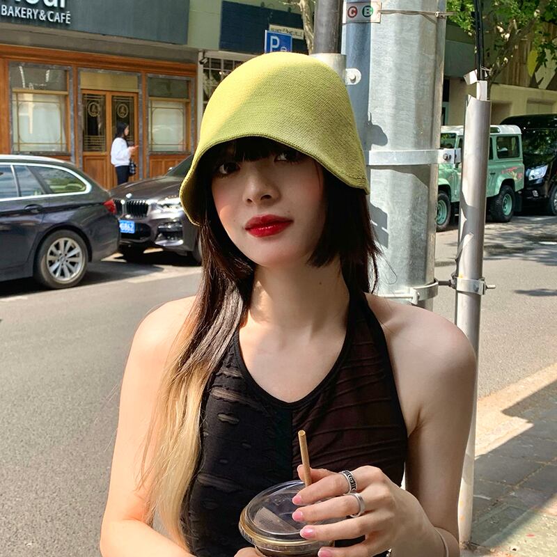 サマー薄手ニット 帽子 夏物 ブラック・アイド・ピーズ57911277287