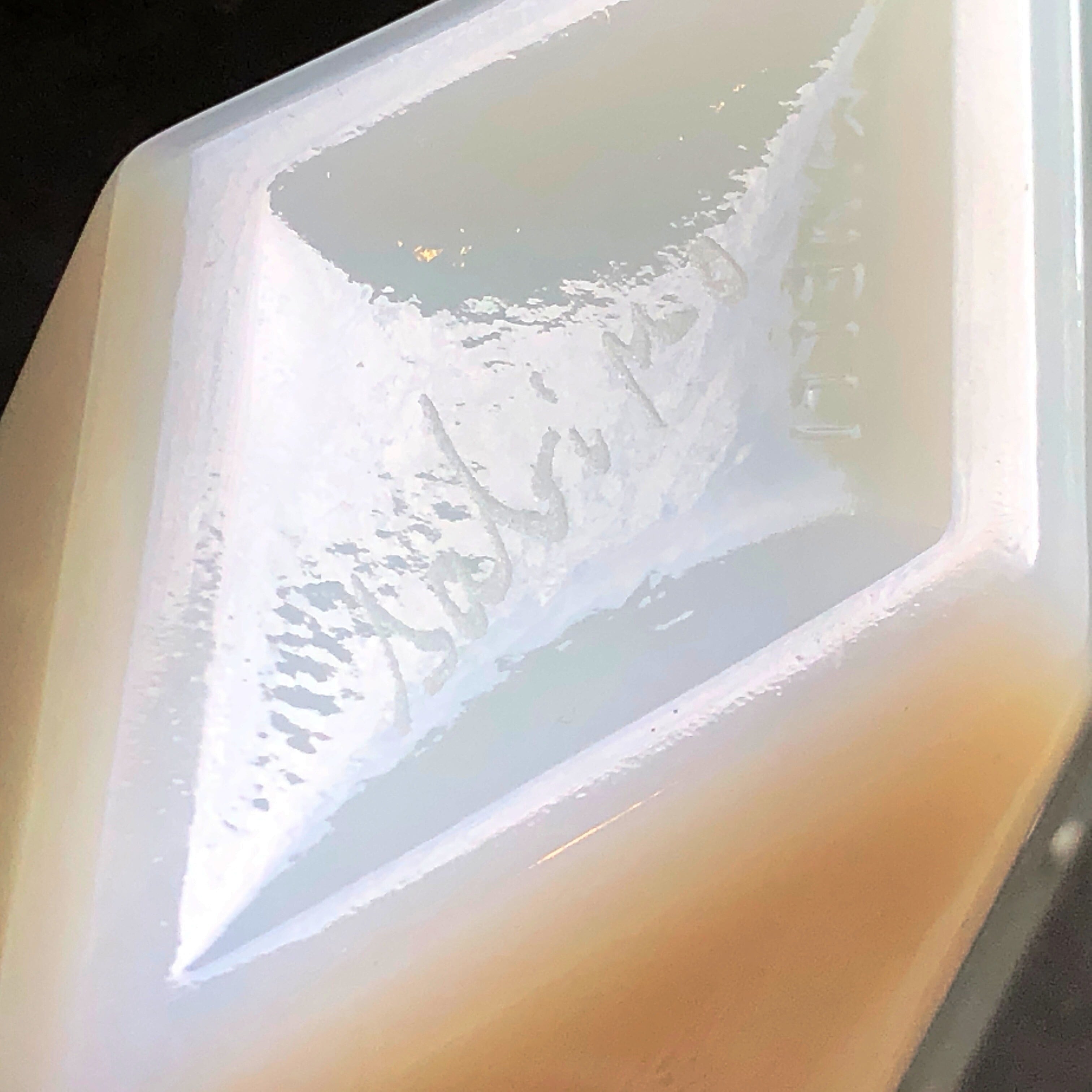 ⬇️【希少】　フランス製　オパールセントガラス　香水瓶　　ヴィンテージ フランスアンティーク オパールセントガラス ボトル 香水瓶