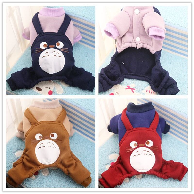 送料無料 トトロ漫画犬服小型犬ウィンターコートフレンチブルドッグ