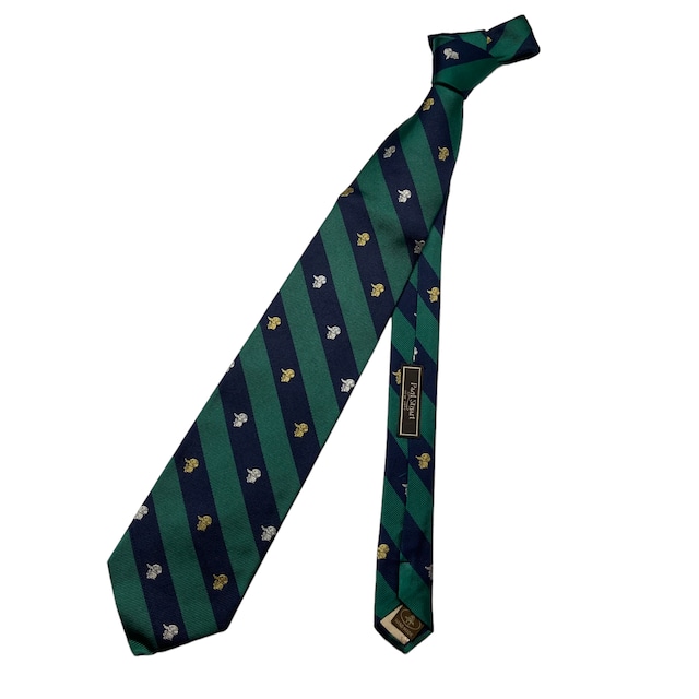 PAUL STUART "satochan" woven silk tie