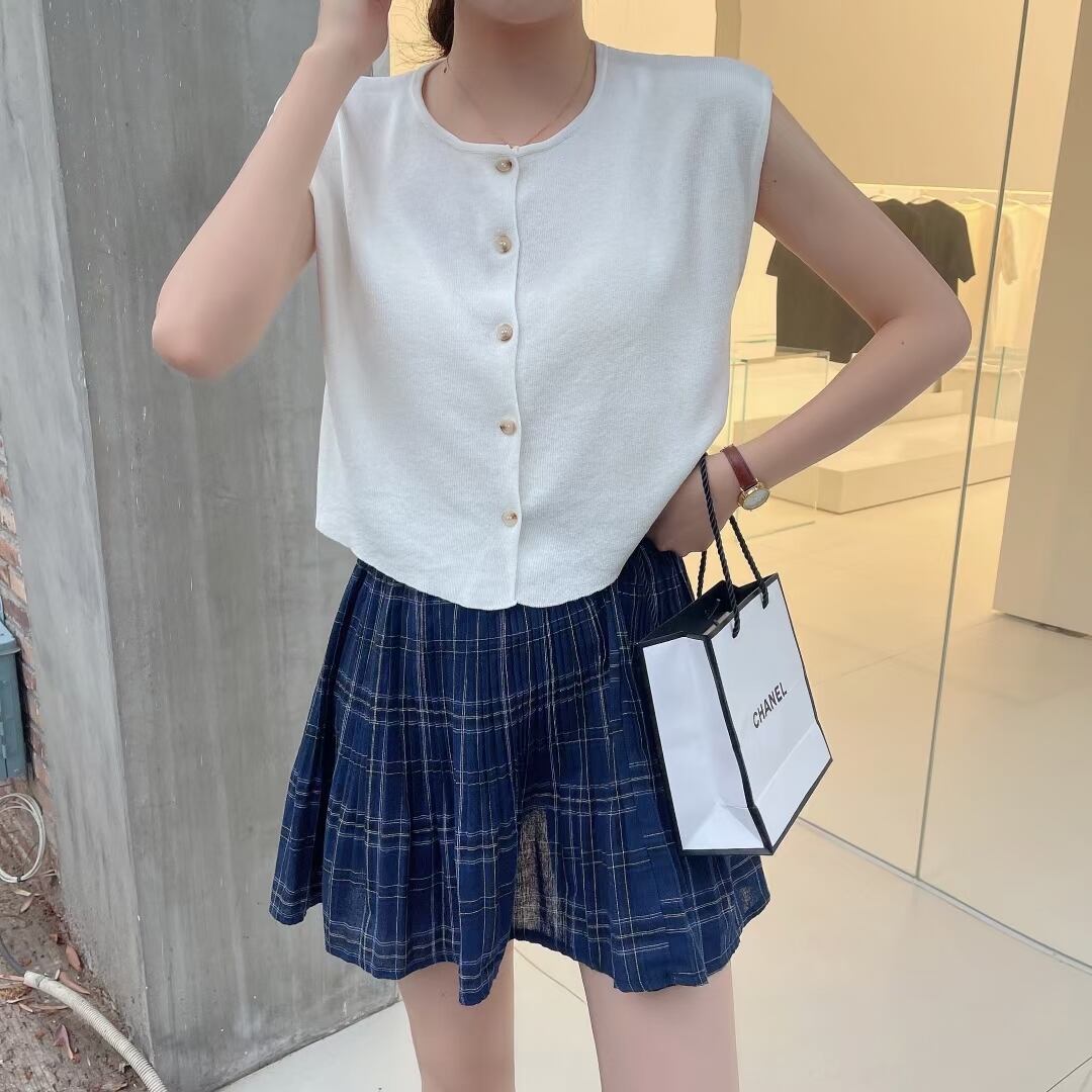 クルーネック フレンチスリーブカーデ AJ1050-2203