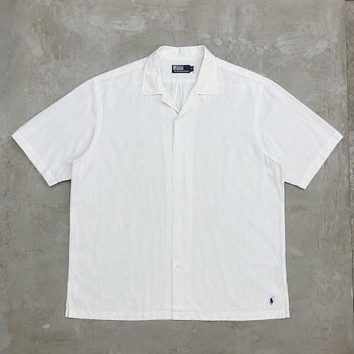Polo Ralph Lauren Open Callor Silk×Linen Shirt